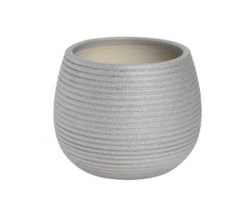 Obal keramika 15x15x12cm strieborný