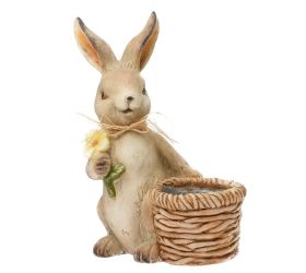Zajac s kvetináčom mgo 30x19,5x42,5cm