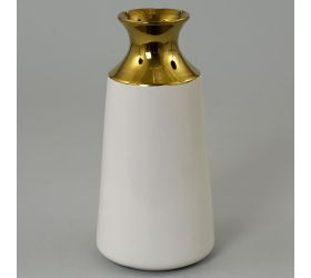 Váza biel/zlat. ker. 7*12*25 super cena