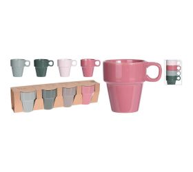 Šálka s/4ks 180ml 8xv9cm