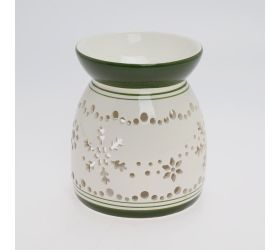 Aromalampa bie/zel vz. vločka porcel 12,7*12,7*14,4cm