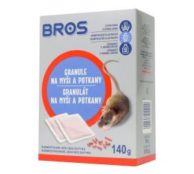 Bros myši-granule pr.myšiam, potk. 140g b1632