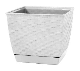 Drlk145 kvetináč ratolla square biely 14,5x14,5xh12,6cm/1,5l