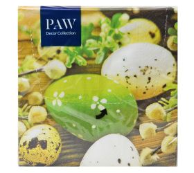 Sdl087200 servítky napkins eggs among catkins 3vrs/33x33cm 20ks