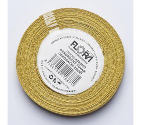 Satén stuha 10mm/15m zlatá farba 104