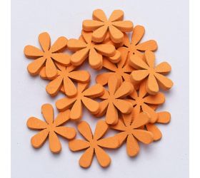 Výrez kvietky oranž. 3cm s/40