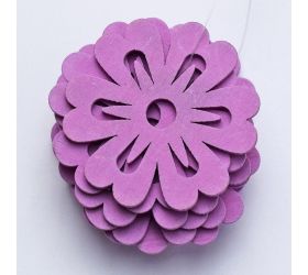 Výrez kvietky fial. 5cm s/20