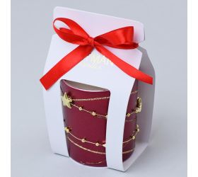 Girlanda voň.v skle bordo