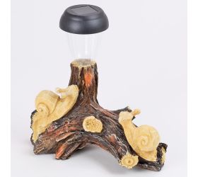 Solar slimák na pni 22,5x11x22cm mgo