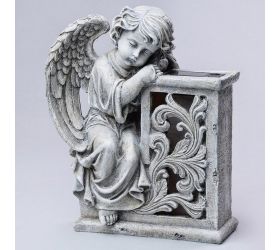 Solar anjel 20x12x26cm polyres