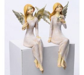 Anjel ruž. zlatý sediaci mix2  12*10*21