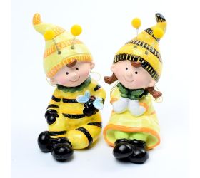 Deti včielky polyresin mix 8,8x8x15cm