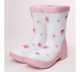 Obal čižmy bielo ruž. 25x21x23,5cm