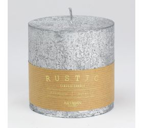 Rustic metalic val.9x9 strieborný