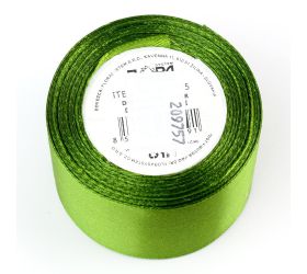 Saten stuha 38mm/15m farba 108 tm..zelená