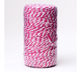 Šnúrka farby  2mmx100m cyklam/biela