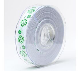 Stuha  štvorlístok 15 mmx20m biela