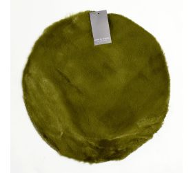 Koberec 32cm lesná zelená umelá kožušina