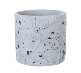 Obal cement antique grey d16*h14.5cm