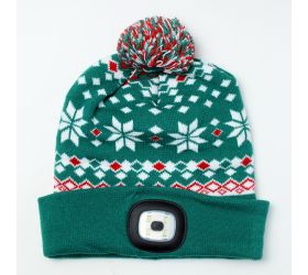 Čiapka x-mas,zelená,4xsmd led 60lm