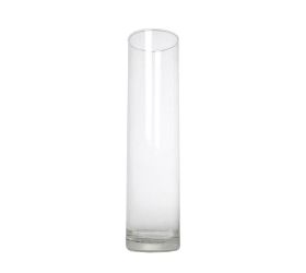 Váza valec sklo trans.c/v  v300 cil-h300-d60 30x6cm