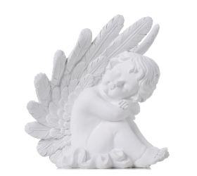 Anjel sediaci biely poly 19,5*16,5*23cm