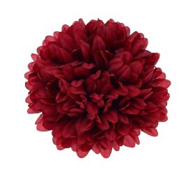 Hlava chryzantéma bordová 10cm