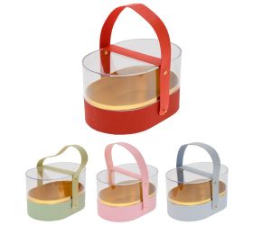 Darčeková krabička na kvety košík 19x13x12cm mixf