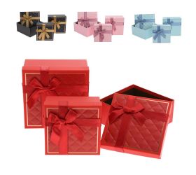 Darčeková krabička s/3 19x19x9.5/17x17x8/15x15x6.5cm mix f
