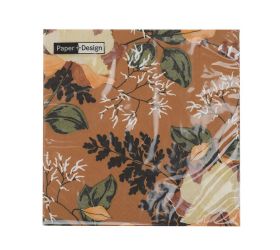 206164 servítky kvet. retro 33x33cm/206164