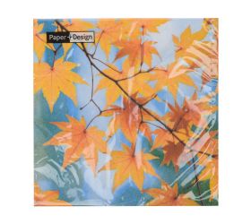 199381 servítky jeseň lístie 33x33cm/199381