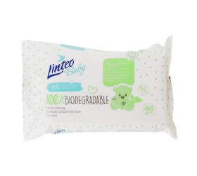 Vlh.obrúsky linteo baby biodegrable 48ks