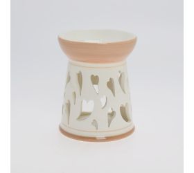 Aromalampa bie/hne  vz. srdce porcel 12*12*14,4cm