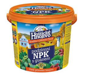 Hoštické hnojivo jesenné npk s guánom 4,5kg vedro 90/p.