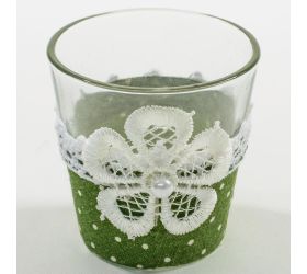24fls0256 pohár s krajkou 6,5x6,5cm