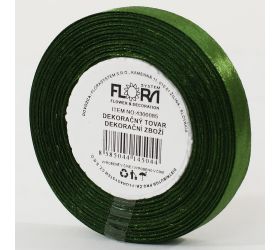 Saten stuha 10mm/15m zelená tm. farba 110