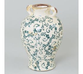 Váza uši keram.tm zel vzor 17x17x25,5xcm super cena