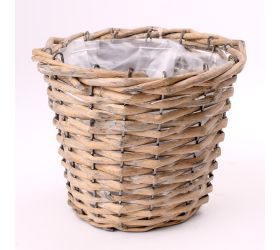 Košík prútie šedý s d15xh13cm