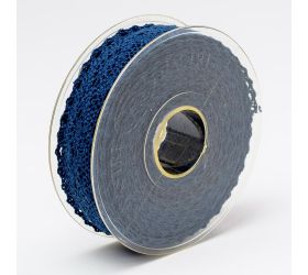 Stuha čipka  25mmx8m tm modrá