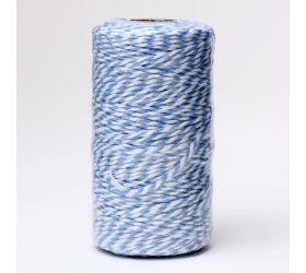 Šnúrka farby  2mmx100m sv modrá/biela