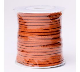 Šnúrka koža 3mmx45m oranžová