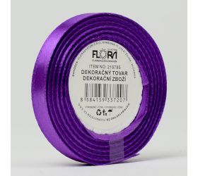 Stuha satén tm.fialová 10mm 15m 046