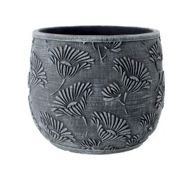 Obal cement kvety šedý 16,5x16,5x13,5cm