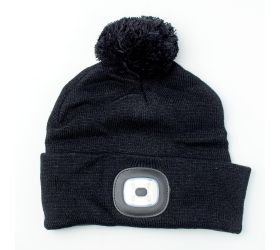 Čiapka wahoo čierna s brmbolcom,4xsmd led 60lm