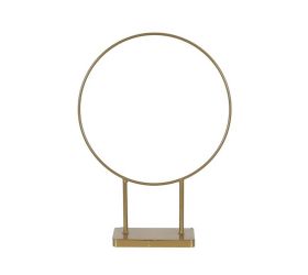 Kruh kov na podstavci zlatý 28x8x38,5cm
