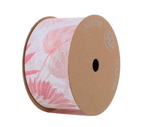 Akcia stuha ružové kvety 63mmx10m