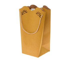 Taška kraft na kvety 24x35+15x15cm 85-senape /žltá