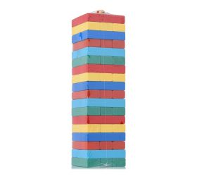 Hra jenga farebné bloky