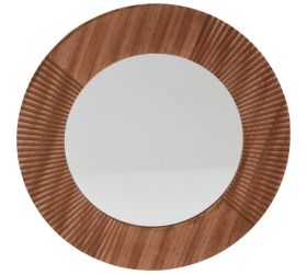 Zrkadlo kruhé 40cm tmavohnedé aae340260