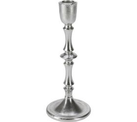 Svietnik 23cm strieborný